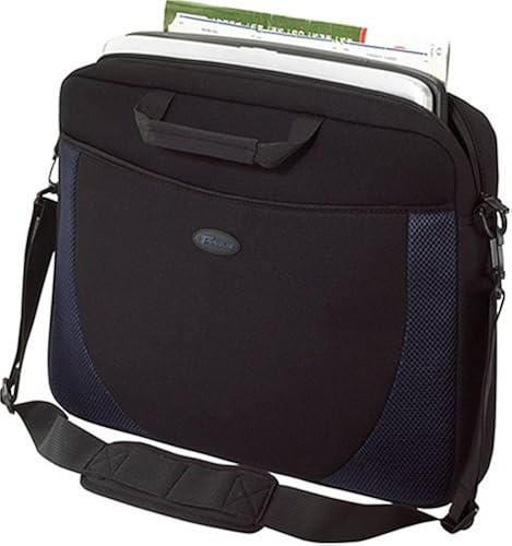 Targus Neoprene Slipcase Sleeve with Shoulder Strap, Professional Business and Travel Laptop