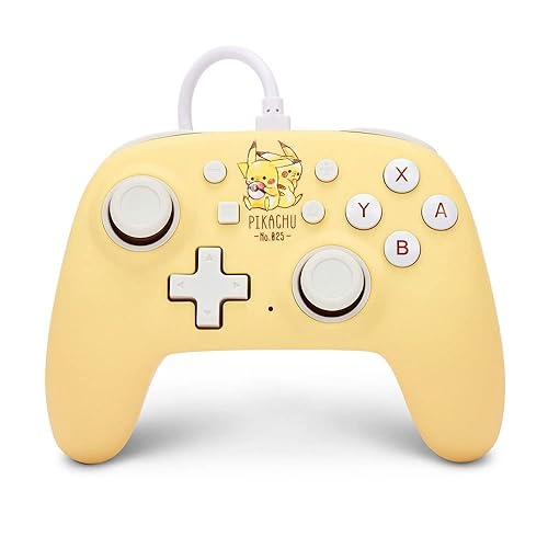 PowerA Nano Wired Controller for Nintendo Switch - Pikachu Friends, Comfortable ergonomics, Officially licensed for Nintendo Switch and Nintendo Switch Lite Pikachu Friends Wired