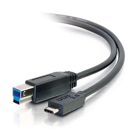 C2G 28867 USB 3.0 (USB 3.1 Gen 1) USB-C to USB-B Cable M/M (10 Feet) Thunderbolt 3, Tablet, Chromebook Pixel, Samsung Galaxy TabPro S, LG G6, MacBook