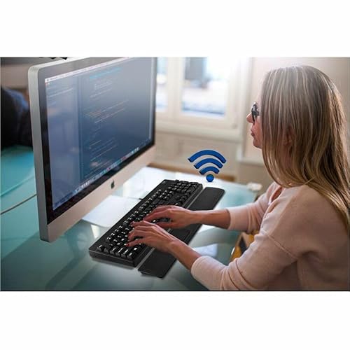 Adesso iMouse T60 2.4GHz USB Wireless Touchpad with Armrest, Ergonomic Design, Built-in Multiple Gesture Controls, Compatible with Windows