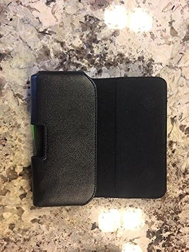 Roots X-Large Universal Adjustable Leather Pouch - Black R30HXLBK