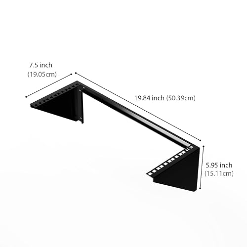 IOGEAR 4U 19 Deep Vertical Wall Mount Server Rack, 125 lb Capacity for mounting AV/Network/Server/Data Equipment, GRWV4U