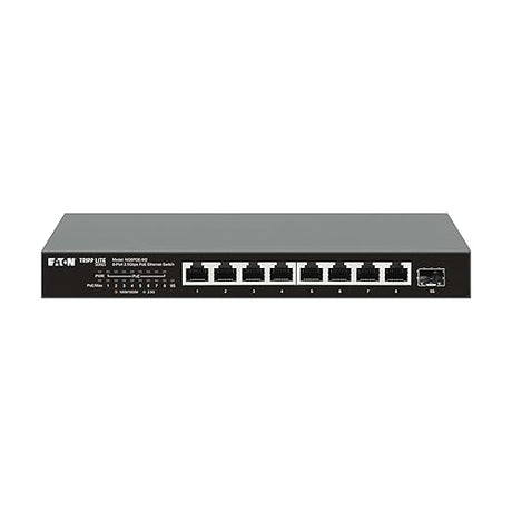 Tripp Lite 2.5 Gbps 8-Port Desktop Unmanaged Gigabit Ethernet Network Switch with PoE+, 100W, Metal Enclosure, Plug-and-Play, TAA Compliant, Wall Mount Option, Status LEDs, 3-Year Warranty (NG8POE-M2) 2.5 Gbps / PoE+ 8-Ports