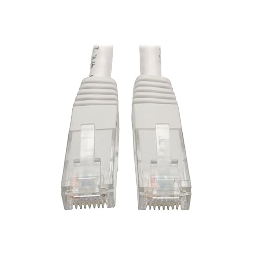Tripp Lite 5ft Cat6 Gigabit Molded Patch Cable RJ45 M/M 550MHz 24 AWG White (N200-005-WH) 5 ft. White