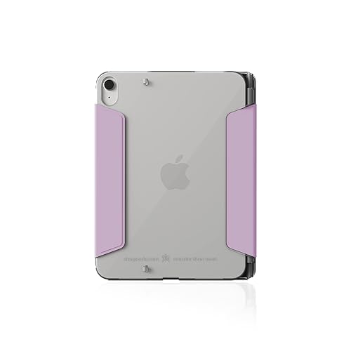 STM Studio for Apple iPad 10th Gen - Protective Lightweight Case with Apple Pencil Storage/Holder & Sleep/Wake Cover - Purple