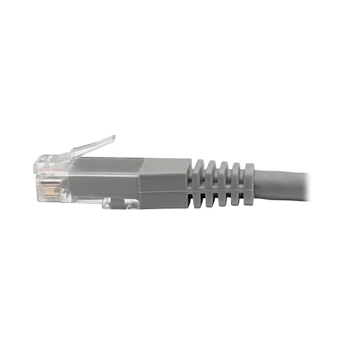 Tripp Lite N200-002-GY Cat6 Cat5e Gigabit Molded Patch Cable RJ45 M/M 550MHz Gray 2' 2' 2 ft. Gray
