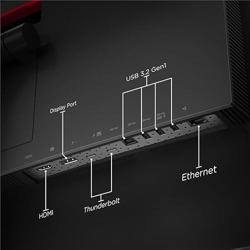 Lenovo ThinkVision P40w-20 40 Class Webcam WUHD Curved Screen LCD Monitor - 21:9 - Raven Black