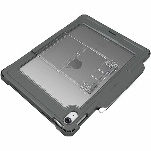 MAXCases Shield Extreme-X2 for iPad 10 10.9 w/3.5 mm Adapter and Locking Bezel (2022) (Black Bezel-Gray Case)
