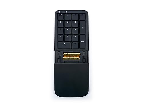 KINESIS Mechanical Keypad LP Numeric 10-Key for Mac & PC | Wired & Wireless Mode | Quiet Linear Mechanical Switches | Programmable | Ergonomic Palm Support | Backlit