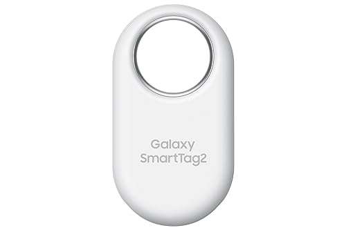 Samsung Galaxy SmartTag2 (1 Pack CAD Warranty) - IP67 Water Resistant Bluetooth Tracker, Long Lasting Battery, NFC tag, Phone, Item, pet, Luggage Finder SmartTag2 (1 Pack) White