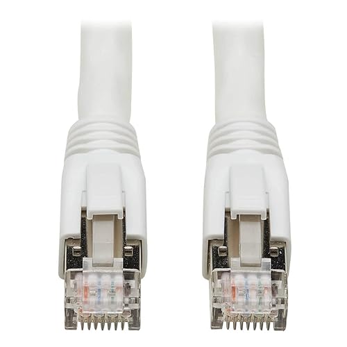 Tripp Lite Cat8 Patch Cable 25G/40G Certified Snagless M/M PoE White