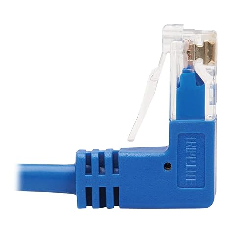 Tripp Lite Up/Down Angle Cat6 Ethernet Cable, Gigabit Molded Slim UTP Network Patch Cable, Blue, 2 ft. (N204-S02-BL-UD) Up/Down Angle 2-ft.