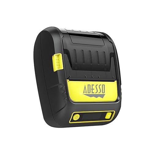 ADESSO NuPrint 220B Portable Bluetooth Thermal Printer - 2 (58mm) Width, High-Speed Printing Up to 90mm/s, USB Compatible, Includes Thermal Paper and Power Cable