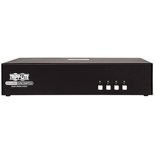 Tripp Lite Secure KVM Switch 4-Port Dual-Monitor HDMI 4K30Hz NIAP PP3.0 TAA (B002A-UH2A4)