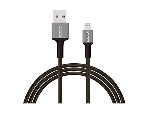 CODi 6' Braided Nylon USB-A to Lightning (MFI Certified) Charge & Sync Cable