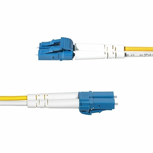 StarTech.com 50m (164ft) LC to LC (UPC) OS2 Single Mode Duplex Fiber Optic Cable, 9/125, 100G, LSZH Fiber Jumper Cord 164 ft / 50 m LC to LC