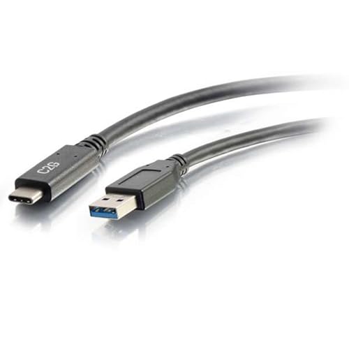 C2G 3.0 USB-C to USB-A 3 Feet Long Video Cable Black (28831) Type C Male to A Male 3 Feet