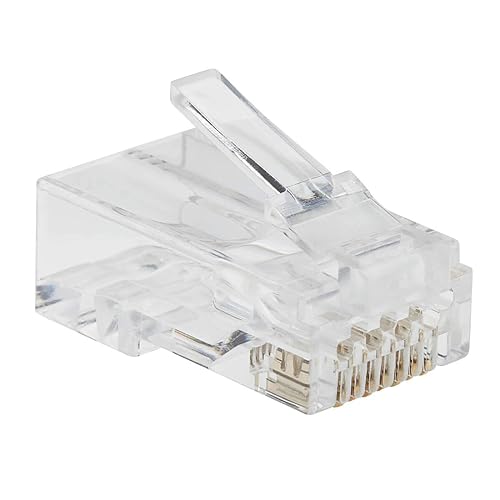 Tripp Lite Ca6 RJ45 Pass-Through UTP Modular Plug 50 Pack (N232-050-UTP) UTP 50-Pack