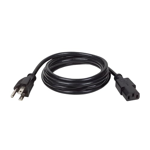 Tripp Lite 6ft Computer Power Cord Cable 5-15p To C13 10a 18awg