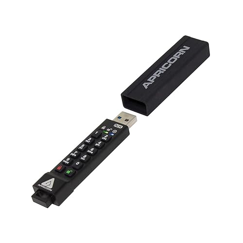 Apricorn Aegis Secure Key 3 NX 32GB 256-Bit Encrypted FIPS 140-2 Level 3 Validated Secure USB 3.0 Flash Drive, ASK3-NX-32GB