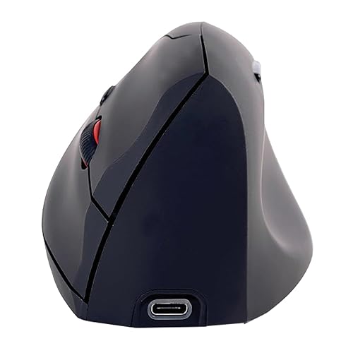 Ergonomic Wireless Laser Mouse 4 Buttons 2.4 GHz, Black/Gray (EMR20UF)