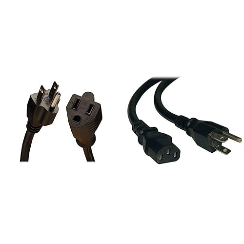 Tripp Lite 10ft Power Cord Extension Cable 5-15P To 5-15R Heavy Duty 15A 14AWG 10