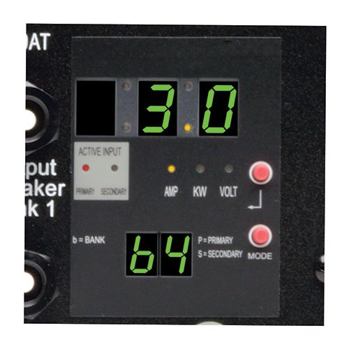 Tripp Lite Metered PDU with ATS, 30A, 19 Outlets (16 C13, 2 C19 & 1 L6-30R), 208V, 2 L6-30P, 2U Rack-Mount Power, TAA (PDUMH30HVAT)