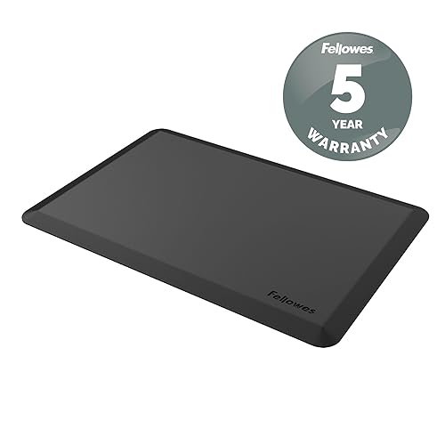 Fellowes Anti-Fatigue Standing Desk Wellness Mat, 36 x 24 Inch, Black 8707002