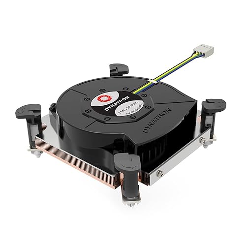Dynatron Q8 1U Copper Heat Sink with Skiving Fins for LGA 1700 Socket