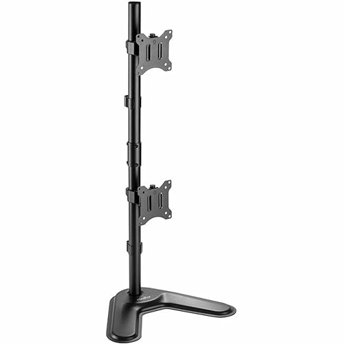 Rocstor Y10N009-B1 Ergoreach Ep7 Premium Dual Screen Monitor Stand- Pole Mount - Up To Two 32displa