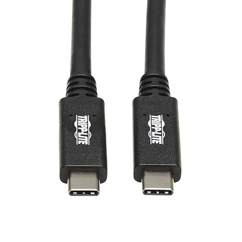 Tripp Lite USB C Cable USB 3.1 Gen 2, 5A Rating 10Gbps M/M USB Type C 20in (U420-20N-G2-5A)