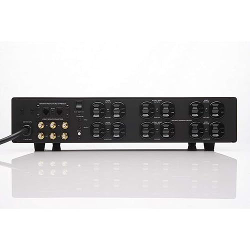 Furman Elite15DM i Linear Filtering AC Power Conditioner - Rack Mountable - 13 Outlets - Digital Meters - 15A Maximum - Studio and Home Theater Quality - Black