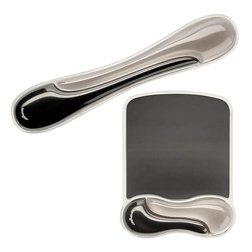 Kensington Mousepad and Wrist Rest, Gel, 11-2/5Wx17-7/10 Lx1-7/10 H,GY (KMW52500) Each Gray Keyboard Wrist Rest + Mouse Pad