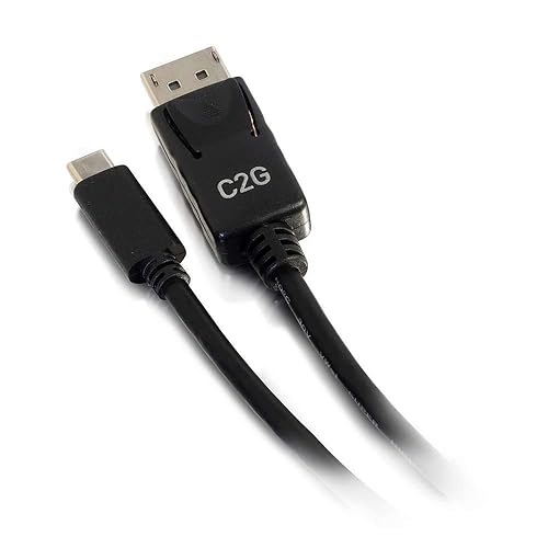 C2G USB C Cable, USB C to Display Port Adapter, 4K 30Hz, 10 Feet (3M), Black, Cables to Go 26905