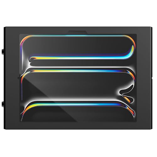 Compulocks iPad Pro M4 13” (2024) Apex Secured Enclosure Wall Mount for Secure Tablets, Durable Display Stand, Ideal for Retail, Kiosks, Home & Office - Black