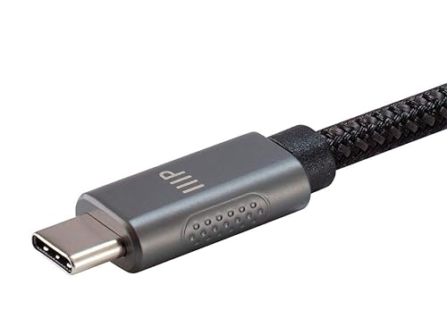 Monoprice Bidirectional USB Type-C to DisplayPort Cable - 6 Feet - Black | 4K@60Hz, Easy Plug and Play, Nylon-Braided Jacket (139240)