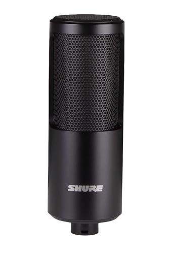Shure SM4 Studio Recording Microphone, XLR Home Studio Condenser Mic Optimized for Soft Vocals to Loud Instruments with Mix-Ready Audio - All-Metal Construction (SM4-K) SM4 Only