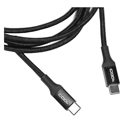 CODi 6' USB-C to USB-C Charge & Sync Cable (A01069) - Fast Charging, Made from Durable Nylon