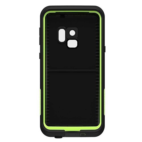 Lifeproof FRE SERIES Waterproof Case for Samsung Galaxy S9 - Retail Packaging - NIGHT LITE (BLACK/LIME)
