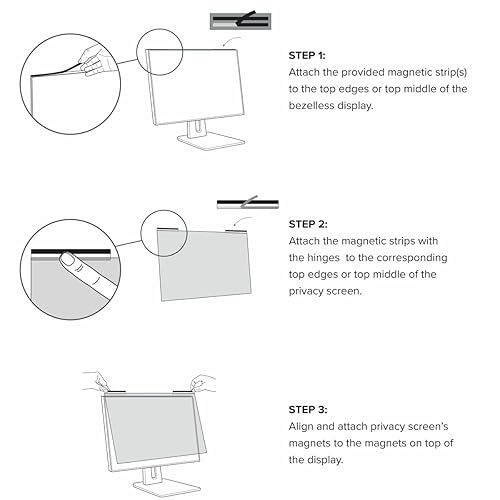 Targus 4Vu Privacy Screen for 21.5 Edge to Edge Infinity Monitors (16:9) - Privacy Up To 30-Degree Viewing Angle with Anti-Reflective Coating and Blue Light Filter (ASF215W9EMGL)