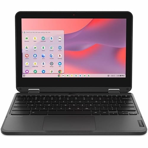 Lenovo 500e Chromebook Gen 4s 83L40000US 11.6 Touchscreen Convertible 2 in 1 Chromebook - HD - Intel N-Series N100-4 GB - 64 GB Flash Memory - English Keyboard - Gray
