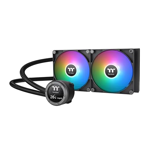 Thermaltake TH280 V2 Ultra ARGB Sync/AlO Liquid Cooler/ARGB Fan 140 * 2/PWM 500~1800rpm/Water Block 2.1 LCD/Black, CL-W385-PL14SW-A LCD 280mm Black