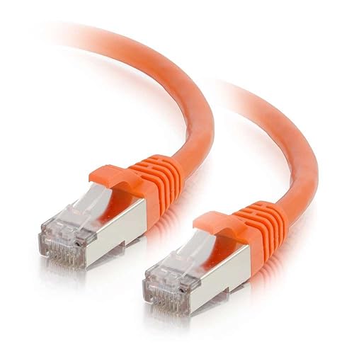 C2G 00893 Cat6 Cable - Snagless Shielded Ethernet Network Patch Cable, Orange (20 Feet, 6.09 Meters)