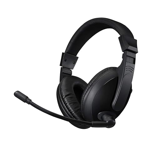 Adesso Xtream H5U Stereo USB Multimedia Headphone/Headset with Microphone, black