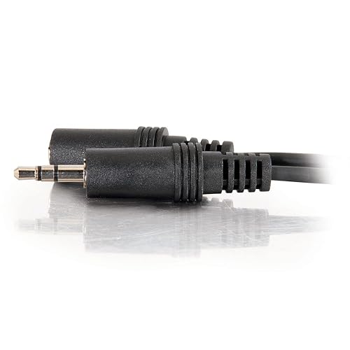 C2G 40409 3.5mm M/F Stereo Audio Extension Cable, Black (25 feet, 7.62 Meters)
