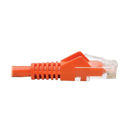 Tripp Lite N201-050-or Cat6 Gigabit Ethernet Snagless Molded Patch Cable 24 AWG 550MHz Premium UTP, Orange, RJ45 M/M 50' 50-ft. Orange