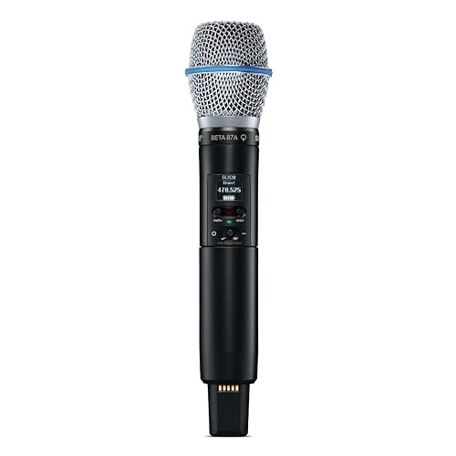 Shure SLXD2/B87A Wireless Handheld Microphone Transmitter with BETA 87A Capsule (Receiver Sold Separately) G58 Band (470-514 MHz)