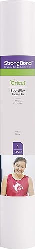Cricut SportFlex Iron On Vinyl, DIY Supplies, 11.8” x 24” HTV Roll - White
