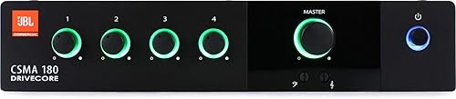JBL CSMA180 Commercial Series 80-Watt Powered Audio Mixer/Amplifier