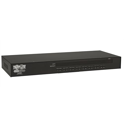 Tripp Lite B042-016 16-Port 1U Rackmount USB PS2 KVM Switch with On-Screen Display 16 Port